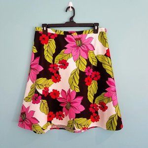 Madison Studio Floral A-line Skirt w Side Zip, 16